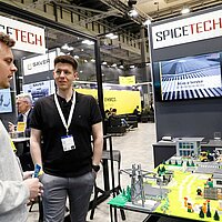 Das junge Start-Up-Unternehmen 'Spicetech GmbH' aus Stuttgart bietet AI-as-a-Service-Lösungen und präsentiert seine innovativen Technologien auf der Messe.
