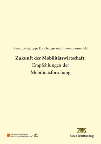 Thesenpapier Themenfeld VI &quot;Zukunft der Mobilitätswirtschaft&quot;