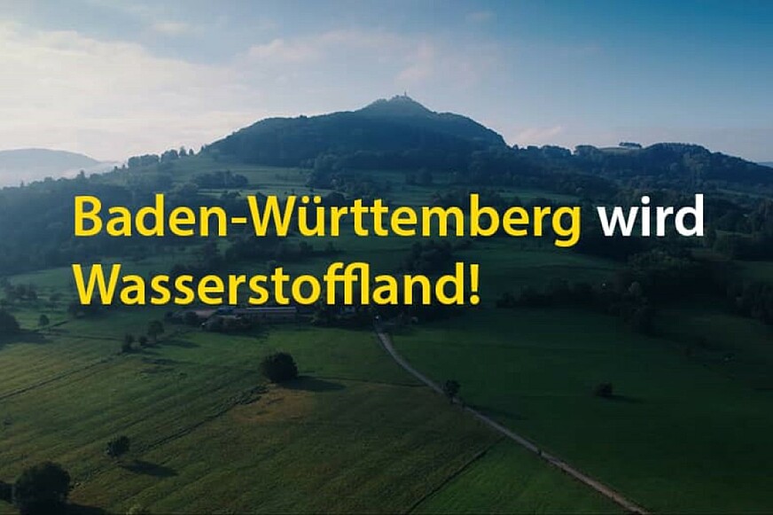 Baden-Württemberg wird Wasserstoffland! Landschaft im Hintergrund