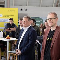 Aufnahme der Mitarbeitenden der e-mobil BW bei der i-Mobility 2026.