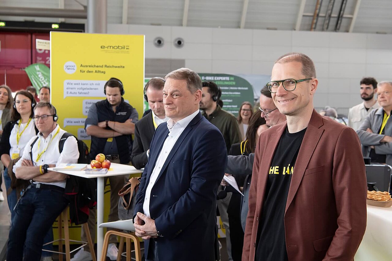 Aufnahme der Mitarbeitenden der e-mobil BW bei der i-Mobility 2026.