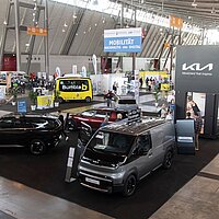 Aufnahme der Themenwelt „Mobilität nachhaltig und digital" auf der i-Mobility 2026.