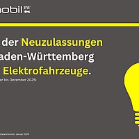 21% der Neuzulassungen in Baden-Württemberg sind Elektrofahrzeuge.