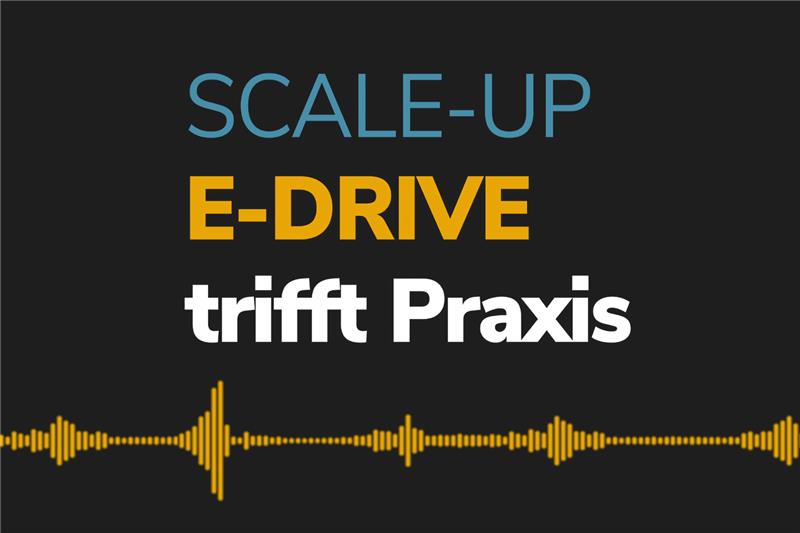 Logografik vom Podcast Scale-up E-Drive trifft Praxis