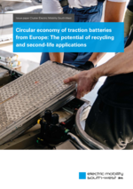 Circular economy of traction batteries from Europe: The potential of recycling and second-life applications