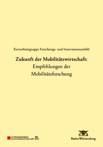 Thesenpapier Themenfeld VI "Zukunft der Mobilitätswirtschaft"